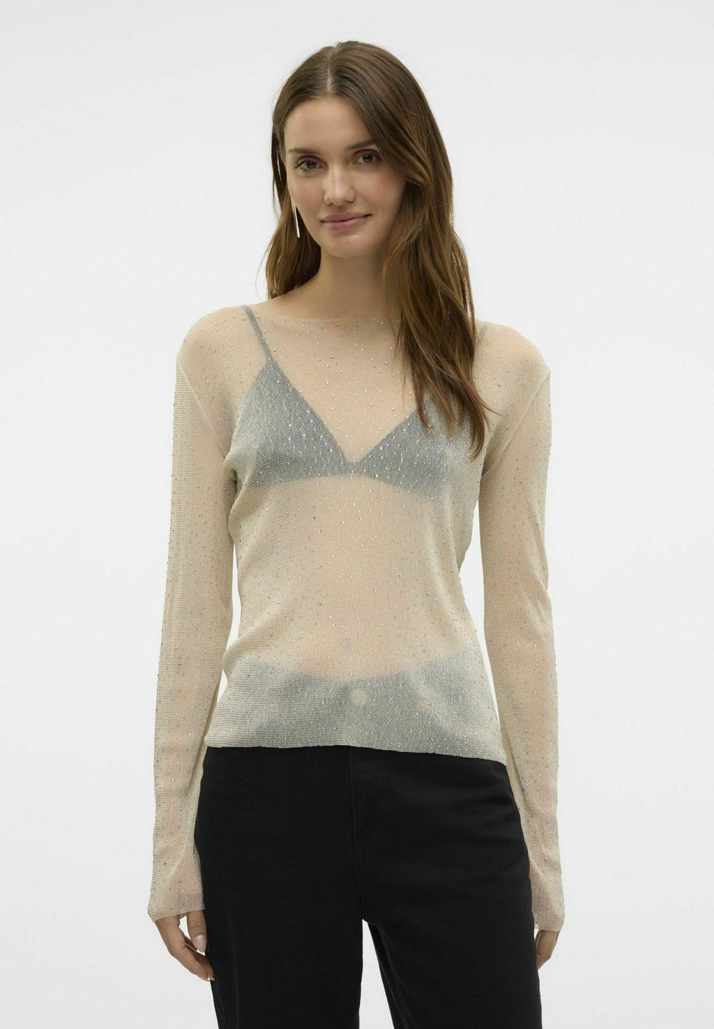 

Блуза VMGLAM Vero Moda, серый
