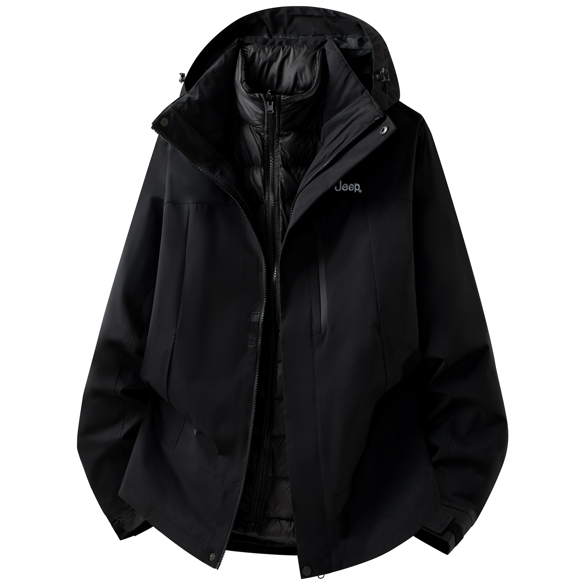 

Пуховик Leisure Collection Unisex Jeep, черный