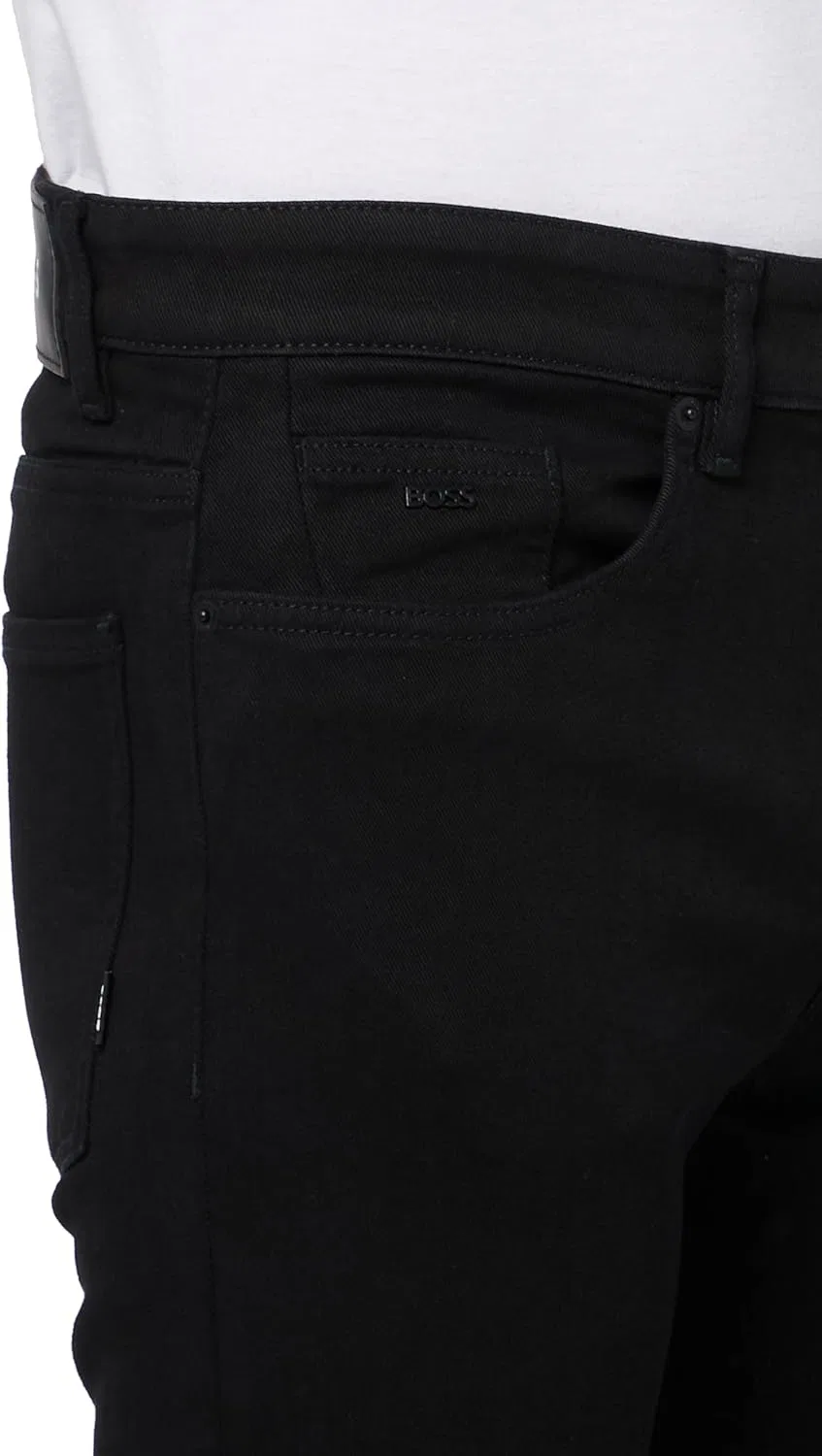 Джинсы slim fit BOSS, Midnight Black — фото 3