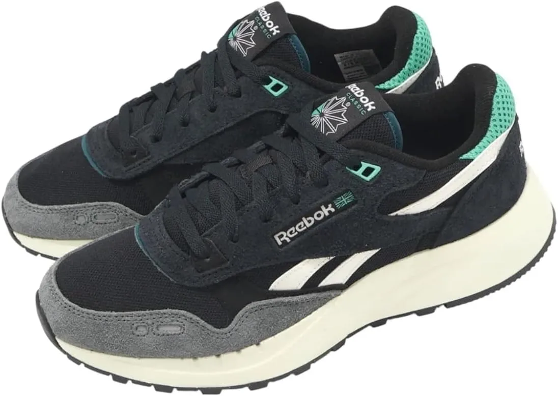 Кроссовки Reebok Unisex Classic Leather 2400, черный/синий — фото 4