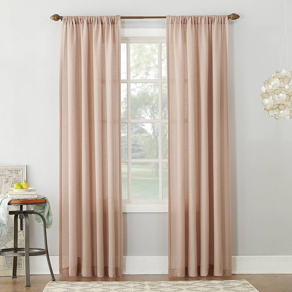 

№ 918 1-панельная прозрачная штора Амальфи No. 918, цвет Blush