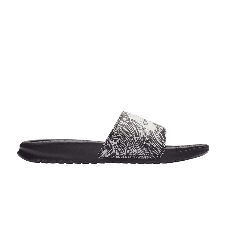 

Кроссовки Nike Benassi JDI Print 'Black Summit White', черный