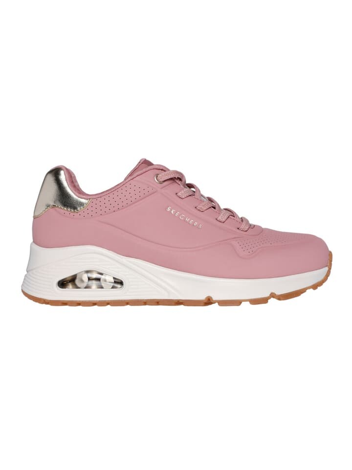 Низкие кроссовки Skechers Low Uno Shimmer Away, розовый — фото 2