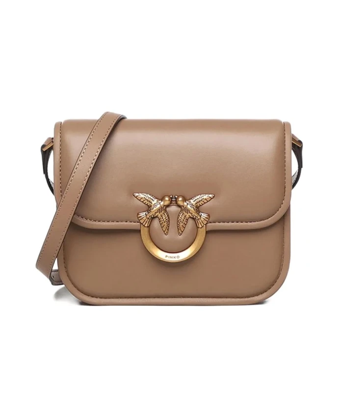 

Сумка Love box bag fl mini nappa + v Pinko, коричневый