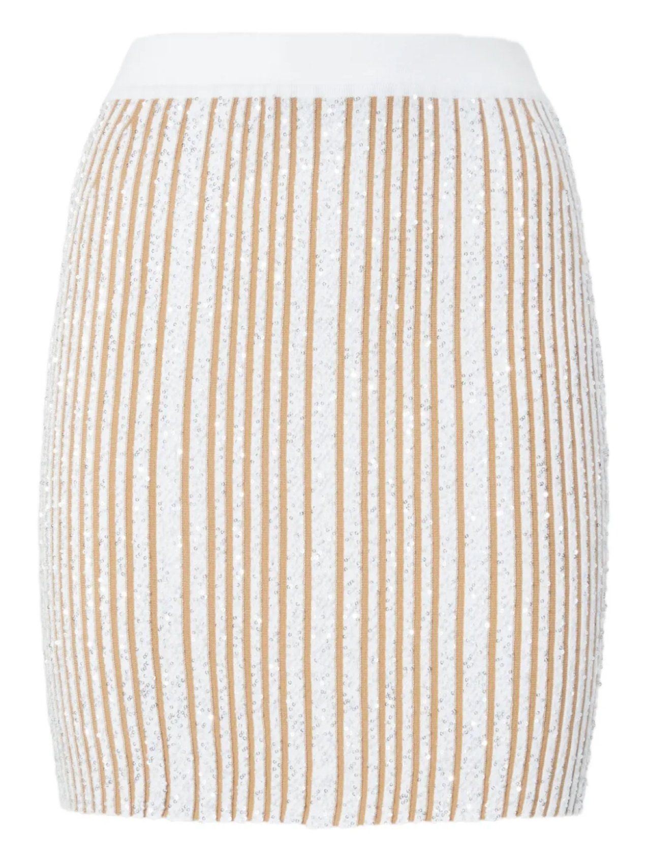 

Юбка в рубчик с пайетками Missoni, белый