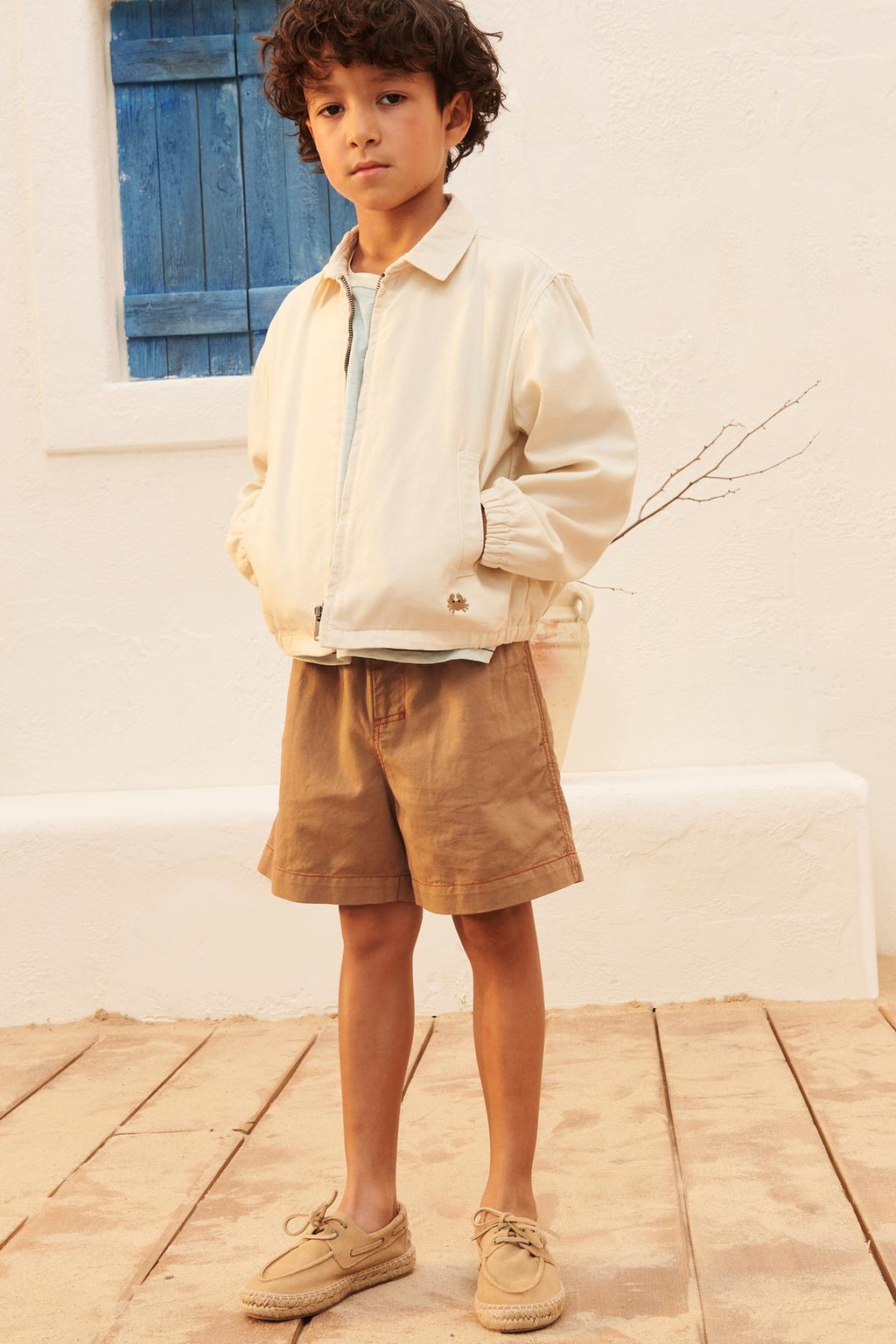 

Разрезные замшевые джутовые палубные туфли ZARA, цвет Sand Brown