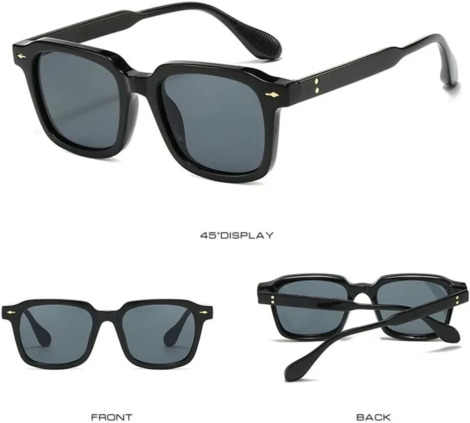 

Солнцезащитные очки UV400 с градиентным покрытием и заклепками в стиле панк, для женщин и мужчин, для бега и занятий спортом на открытом воздухе UYPTK, Black Yellow