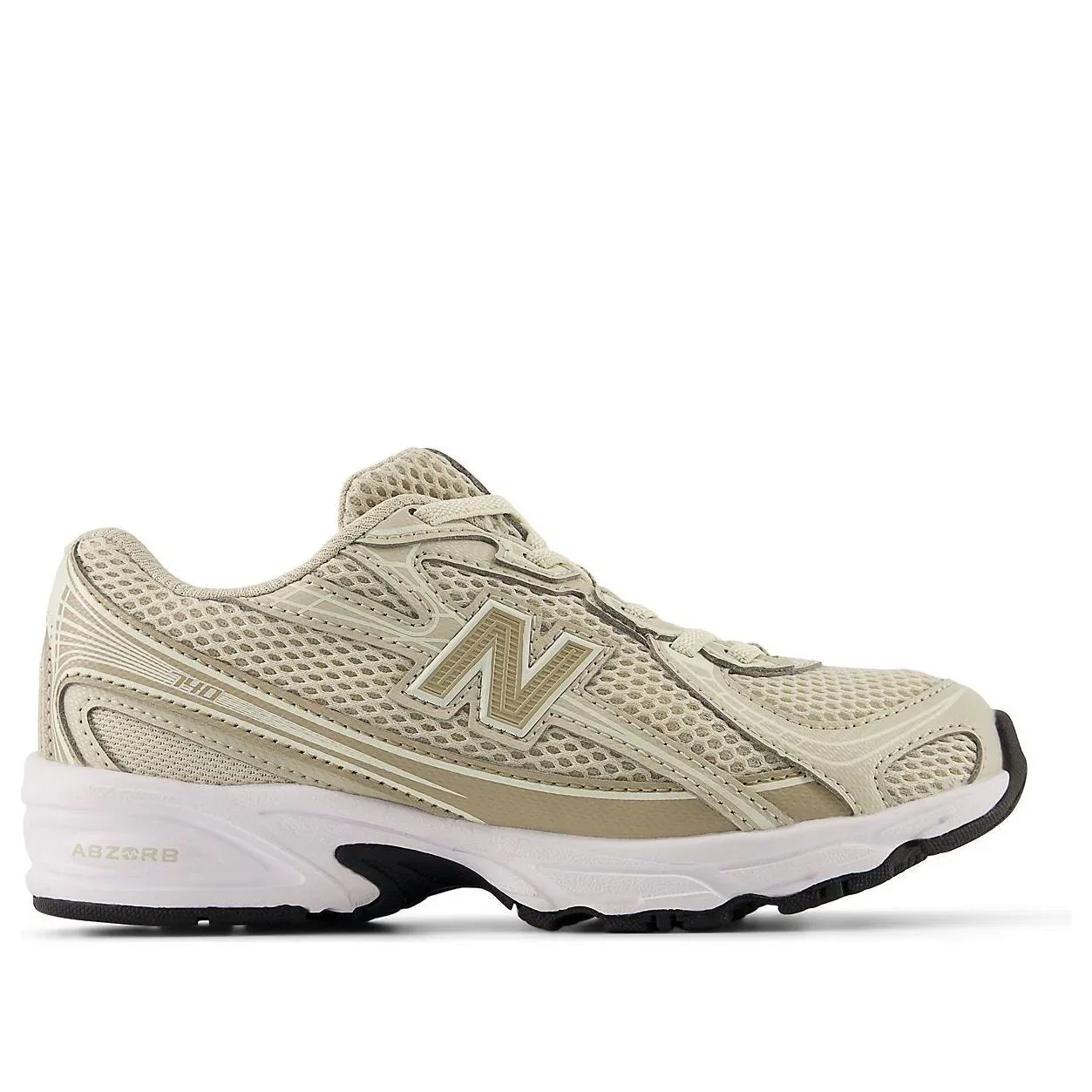 Кроссовки New Balance 740 Bungee Lace 'Grey Wolf Lime' P7409KQ, цвет tan — фото 2