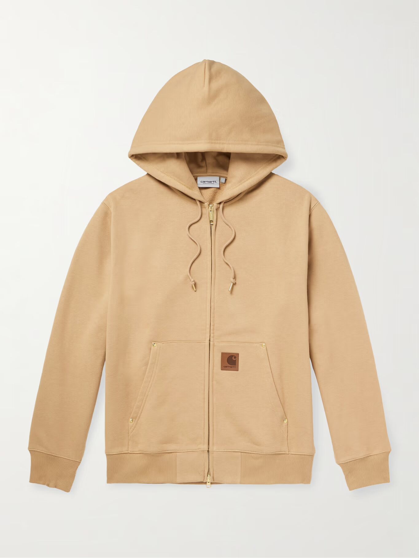 

Толстовка с капюшоном на молнии из хлопчатобумажной смеси с логотипом Eldon CARHARTT WIP, коричневый