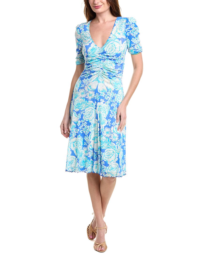 

Двустороннее платье миди Diane von Furstenberg Koren, цвет multi