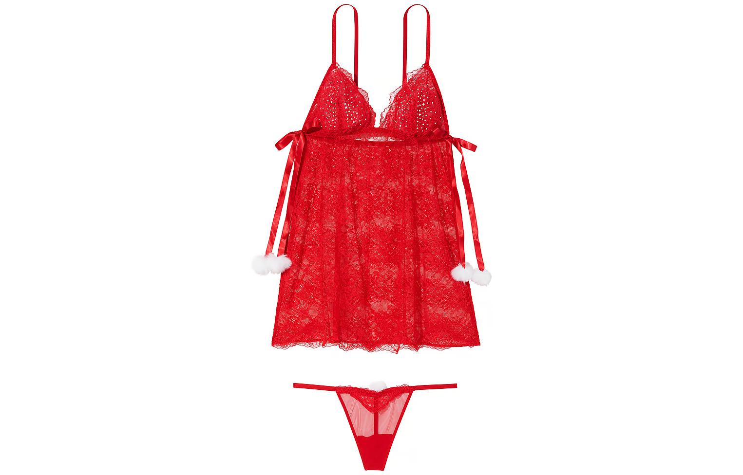 

VICTORIA'S SECRET Пижамный комплект Женский Красный
