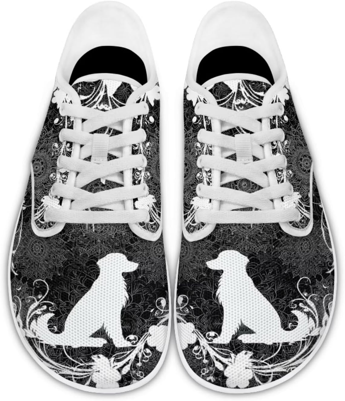 

Кроссовки для ходьбы с широким носком, обувь для ходьбы Pointodoor, Golden Retriever Boho Mandala Print