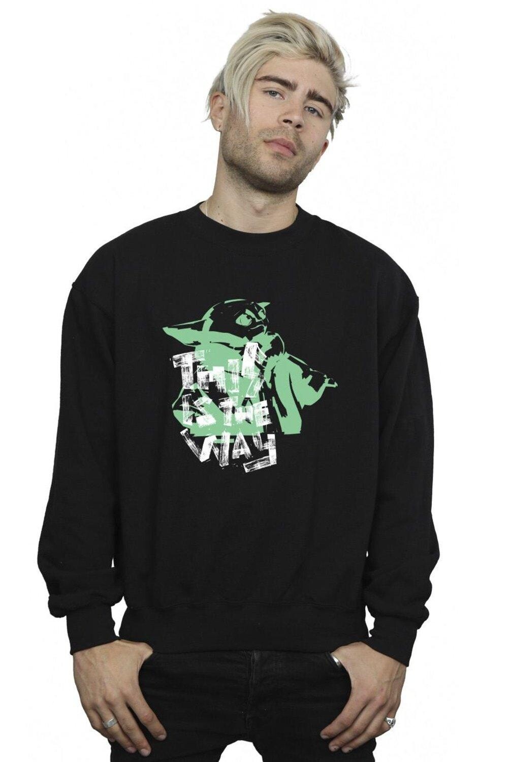 

Толстовка The Mandalorian This Is The Way Grogu Star Wars, черный
