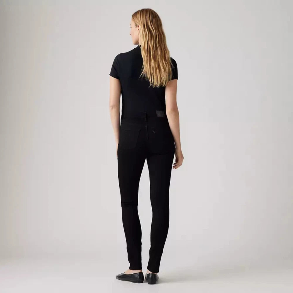Джинсы Levi's 311, женские, черные, темно-стиральные, средней посадки, облегающие, GBO750 Levi'S, черный — фото 2