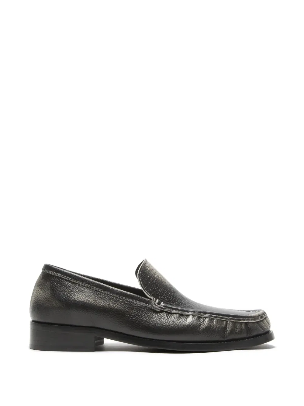 Прошитые кожаные лоферы Acne Studios, черный