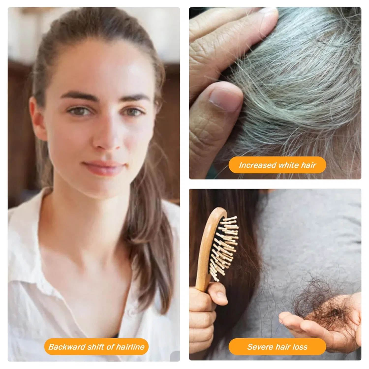 Женский накладной шиньон «Hair Topper» с шелковой основой Generic, Natural Black — фото 4