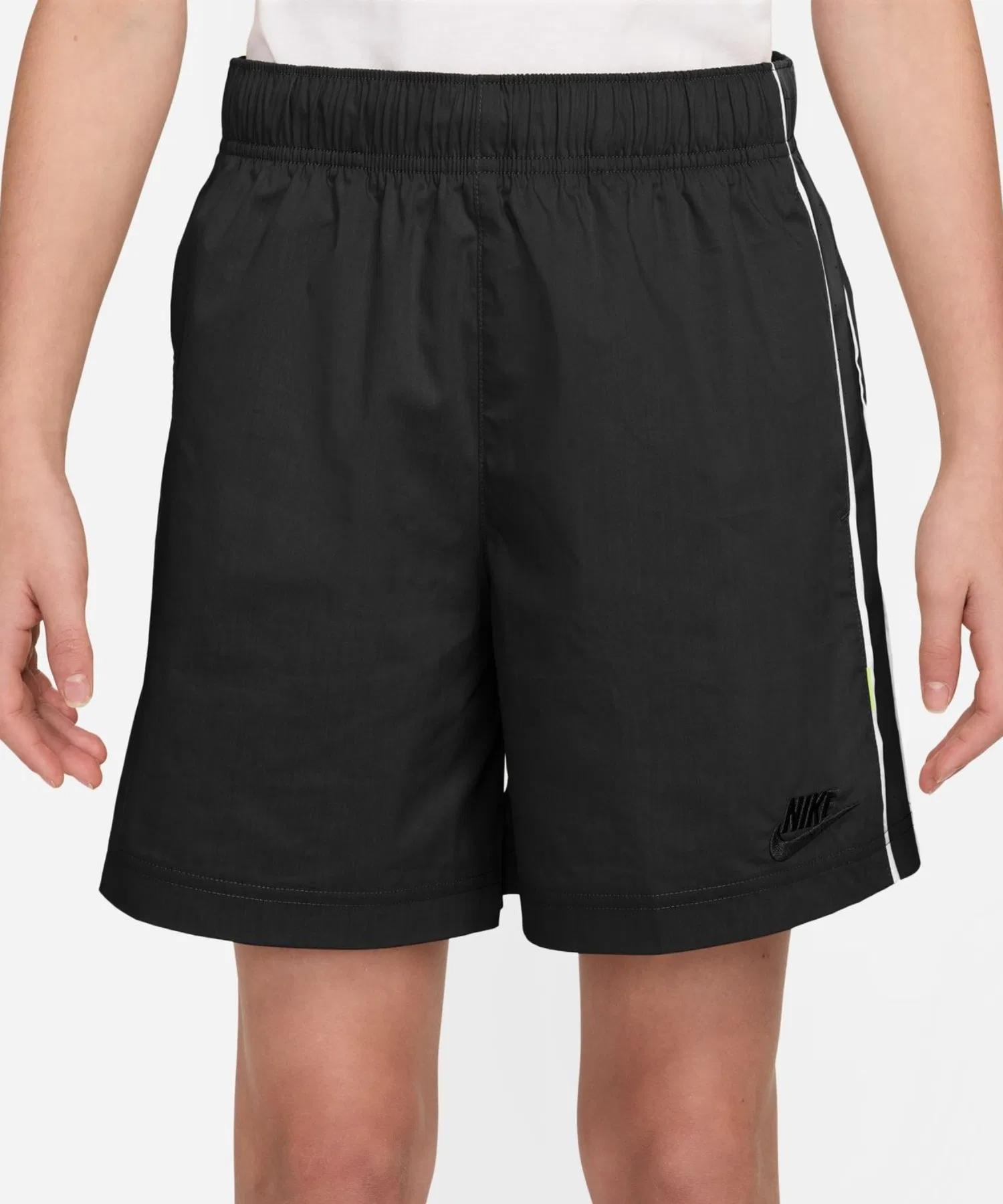 Детские шорты Nike YTH NSW CLN из хлопка чёрные