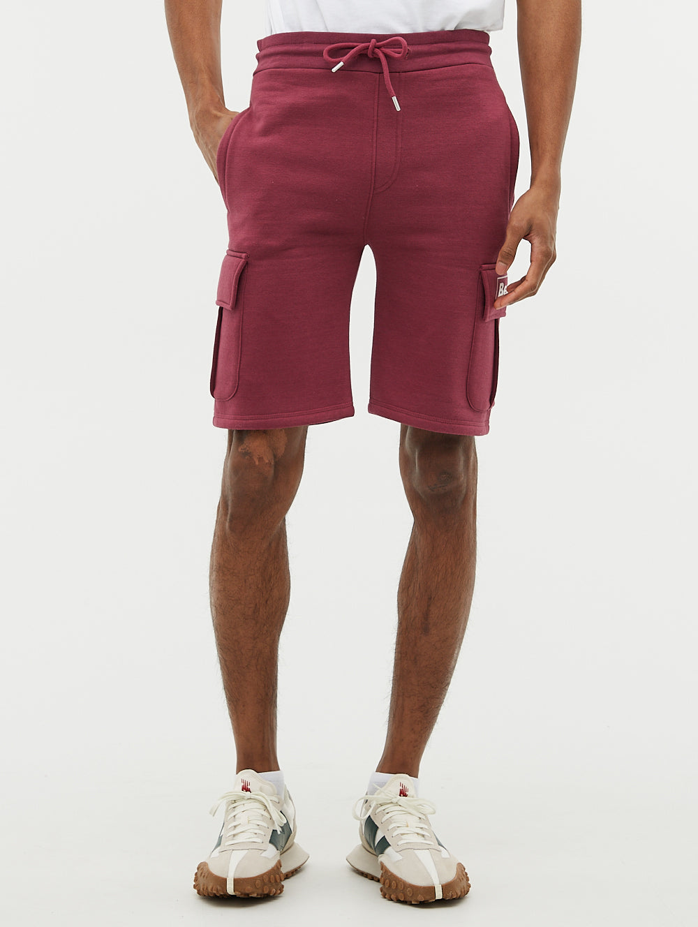 

Флисовые шорты Claxton Bench., цвет washed burgundy