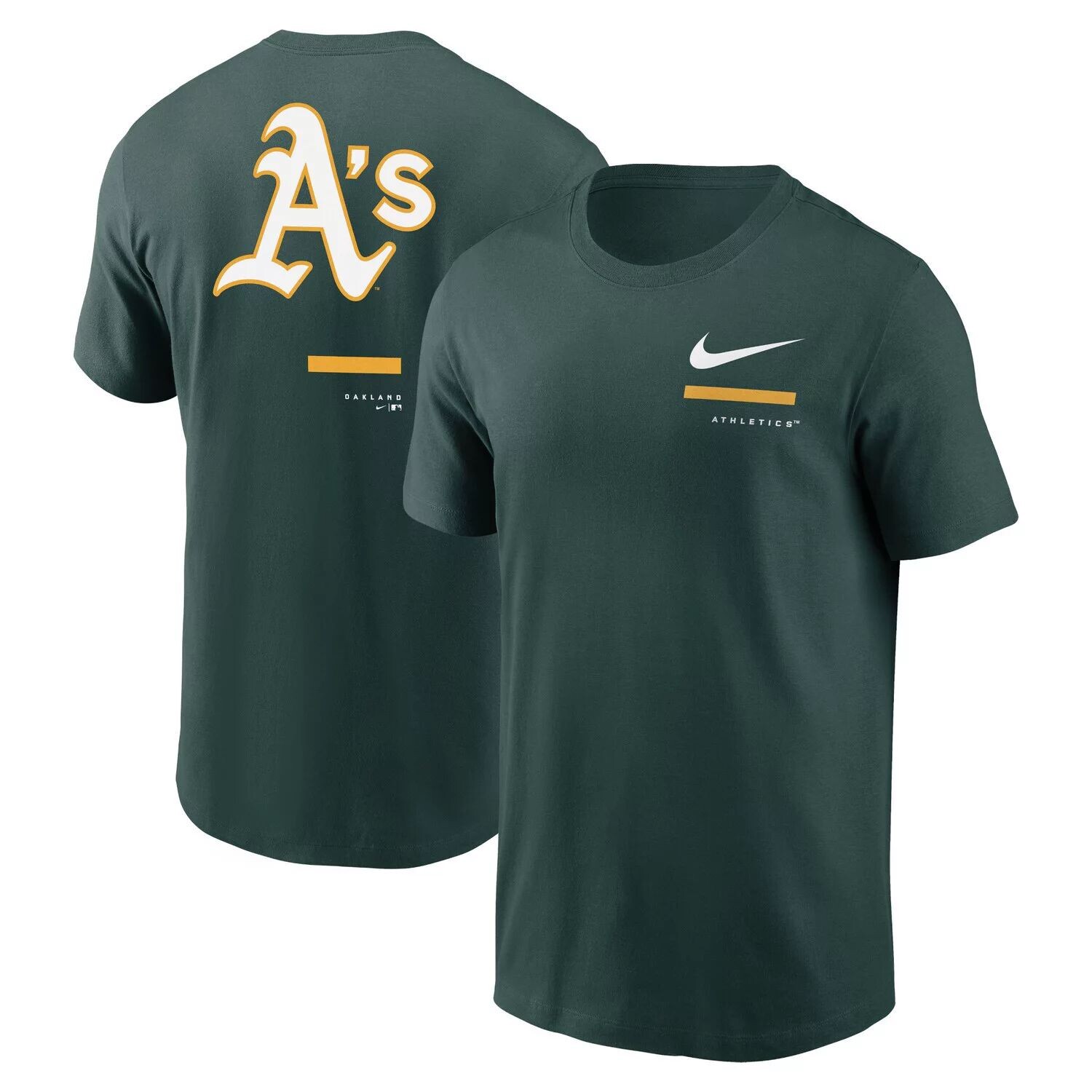 

Мужская зеленая футболка через плечо Oakland Athletics Nike, Зеленый, Мужская зеленая футболка через плечо Oakland Athletics Nike