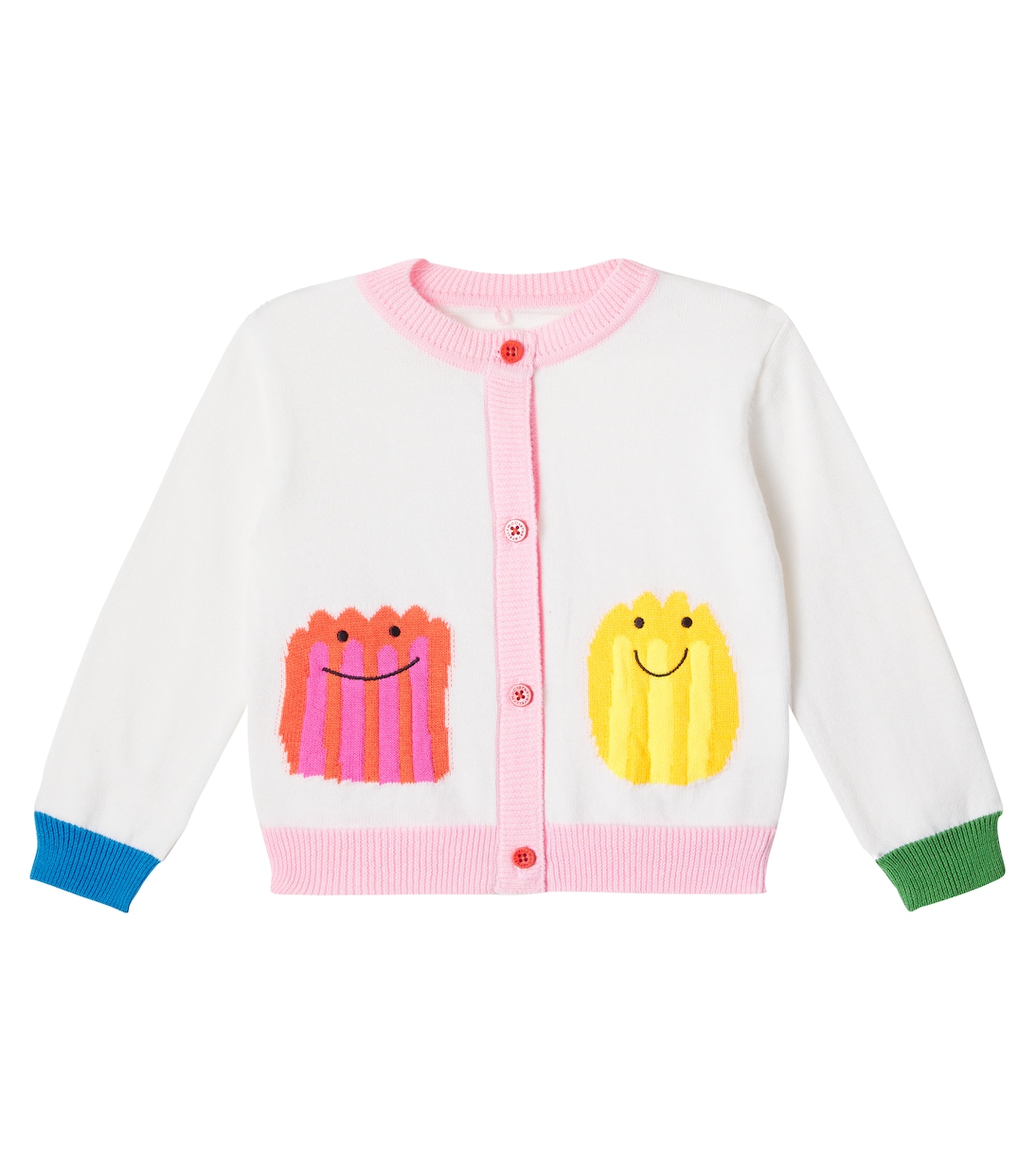 

Детский кардиган из хлопка и шерсти Stella McCartney Kids, слоновая кость