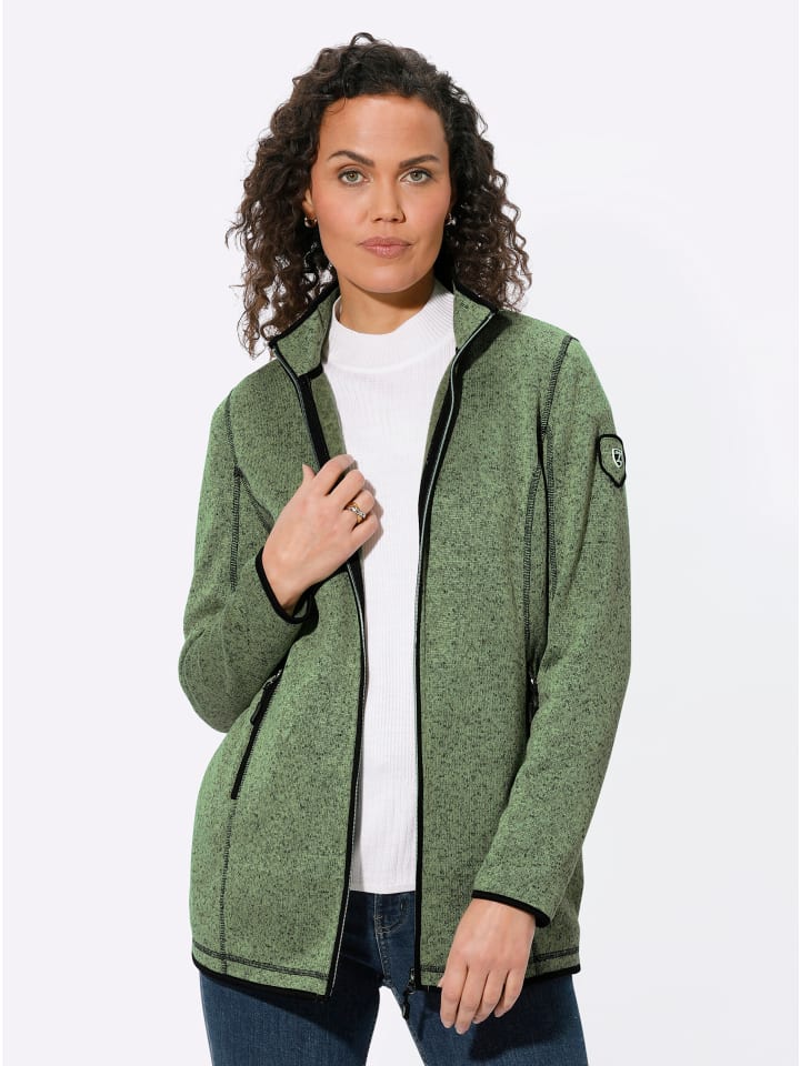 

Вязаная флисовая куртка с рисунком эвкалипта и черного цвета WITT WEIDEN