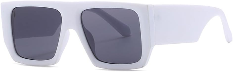 

Большие солнцезащитные очки для женщин в стиле ретро с широкими дужками, черные, с защитой от УФ-излучения UV400, модные солнцезащитные очки для мужчин, SUN3713 Generic, C7whiteblack