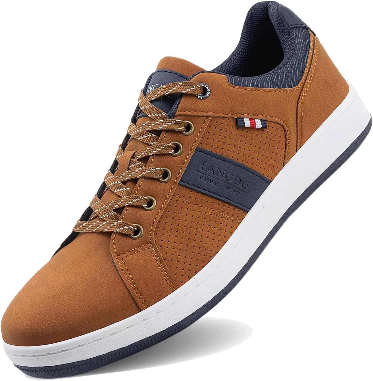 

Мужские повседневные кроссовки, модные, дышащие, удобные для ходьбы, размер 8-12 Langdu, Brown2311