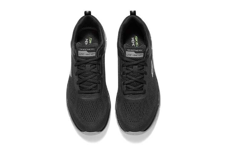 Мужские повседневные мужские низкие черные Skechers — фото 4