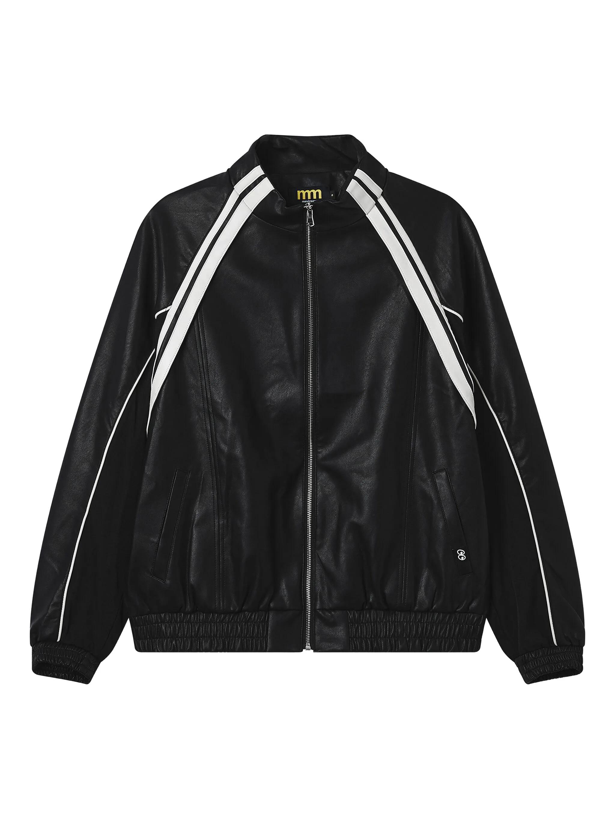 

Куртка на молнии с полосками Mini Cream, черный