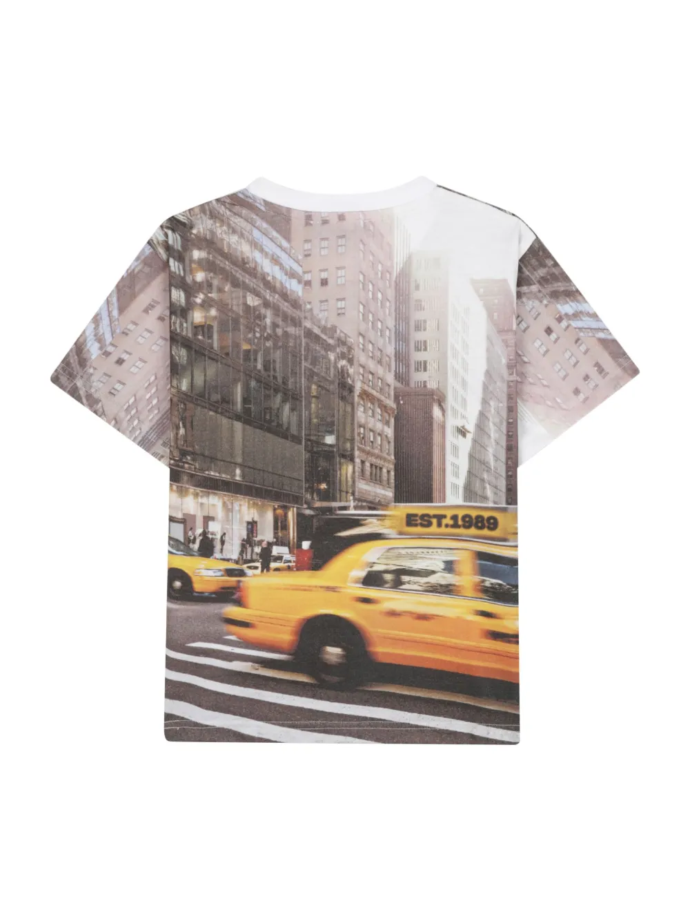 Футболка с графичным принтом Dkny Kids, белый — фото 2