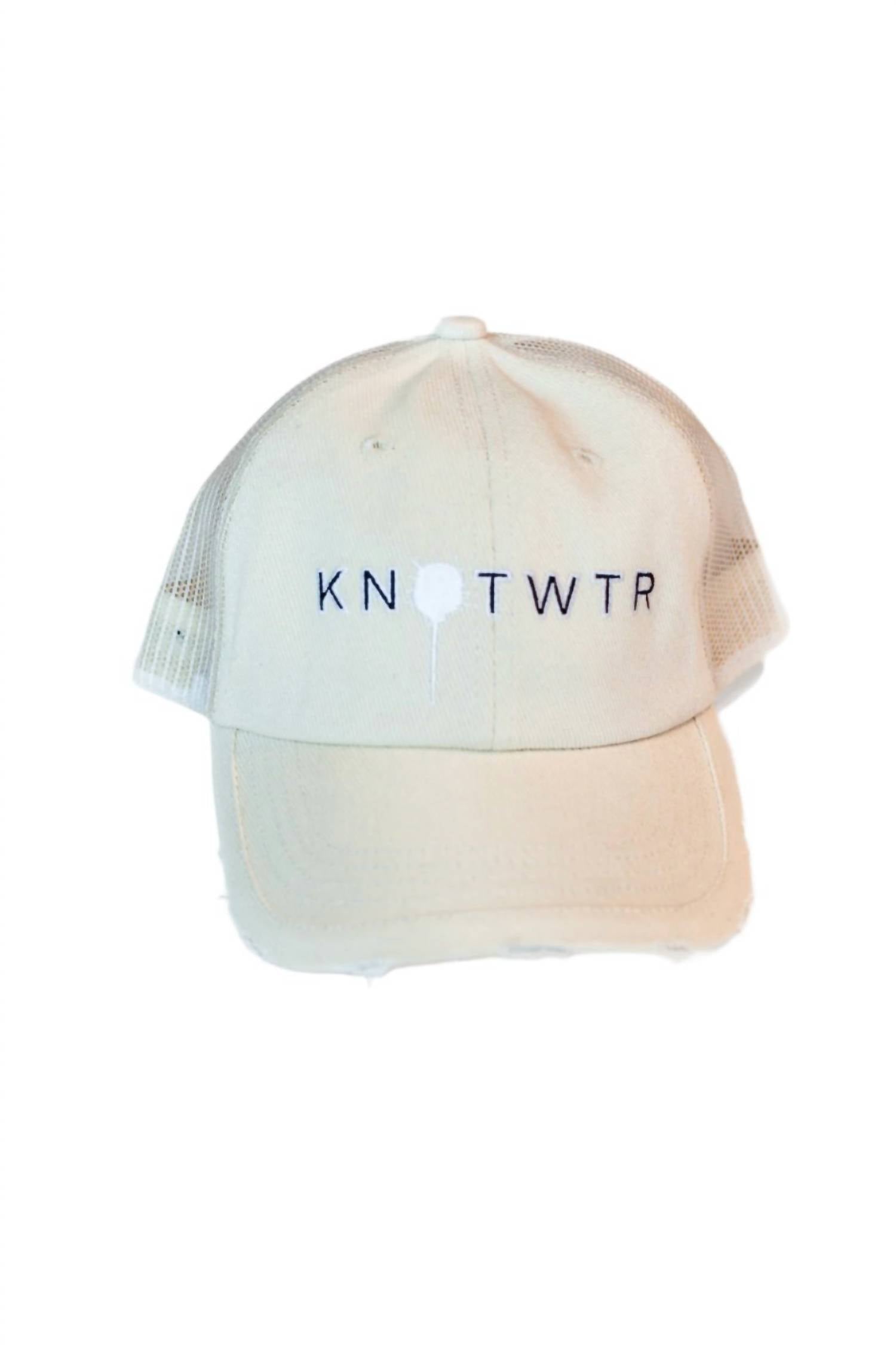 

Женская кепка Trucker в кремовом цвете knotWTR