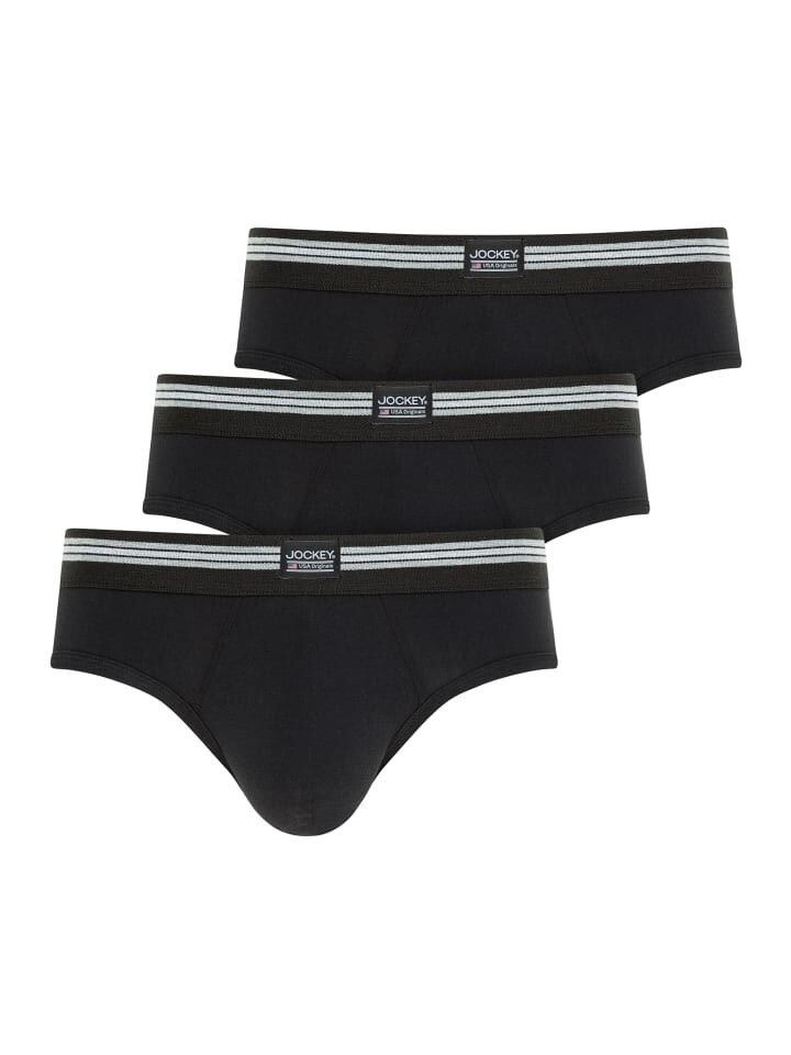 

Трусы Jockey Slips Cotton Stretch 3 Stück, черный