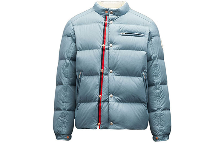 

Пуховик мужской синий Moncler