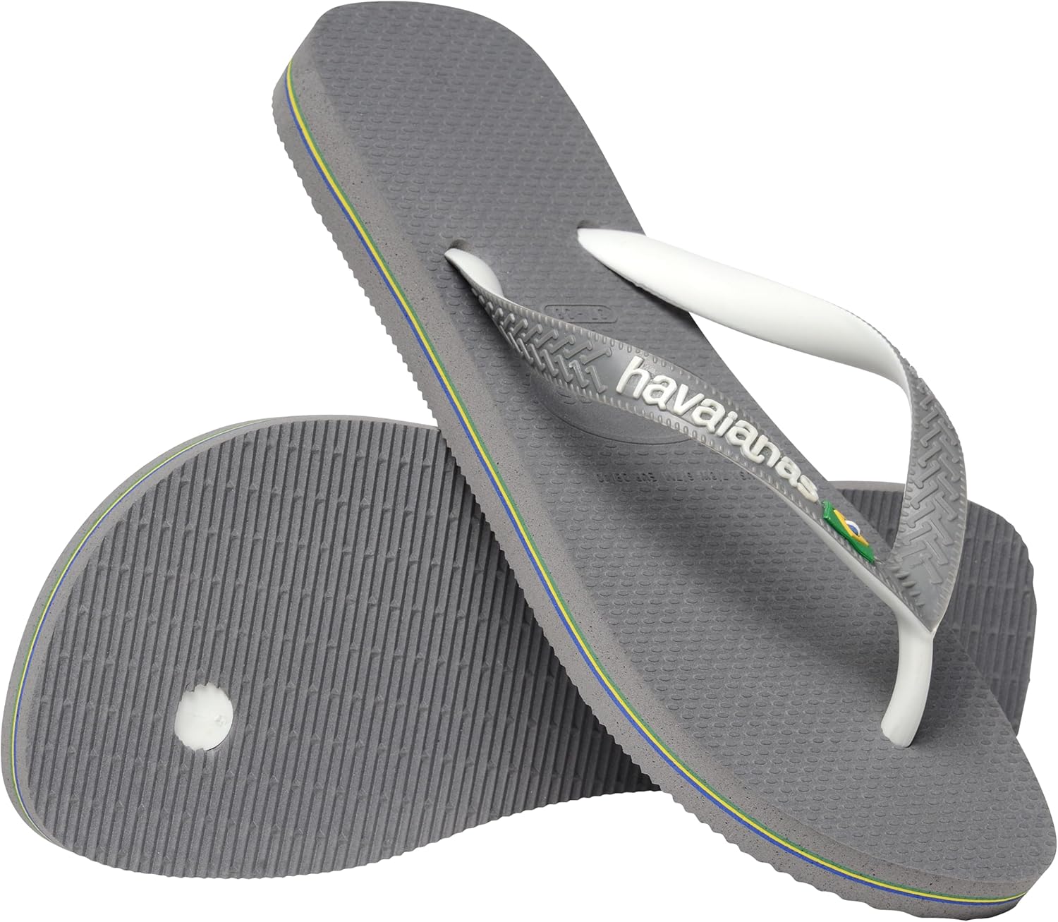 Шлепанцы Havaianas унисекс, белый/серый/стальной — фото 3