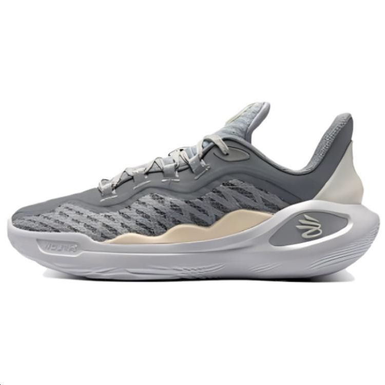 

Under Armour Кроссовки Curry 11 Low-Top унисекс серо-белые, цвет Gray White