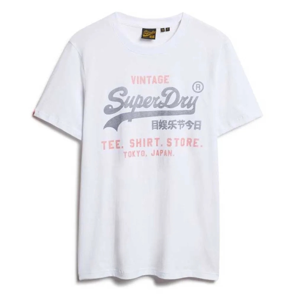 

Футболка с коротким рукавом Superdry Vl Heritage Relaxed, белый