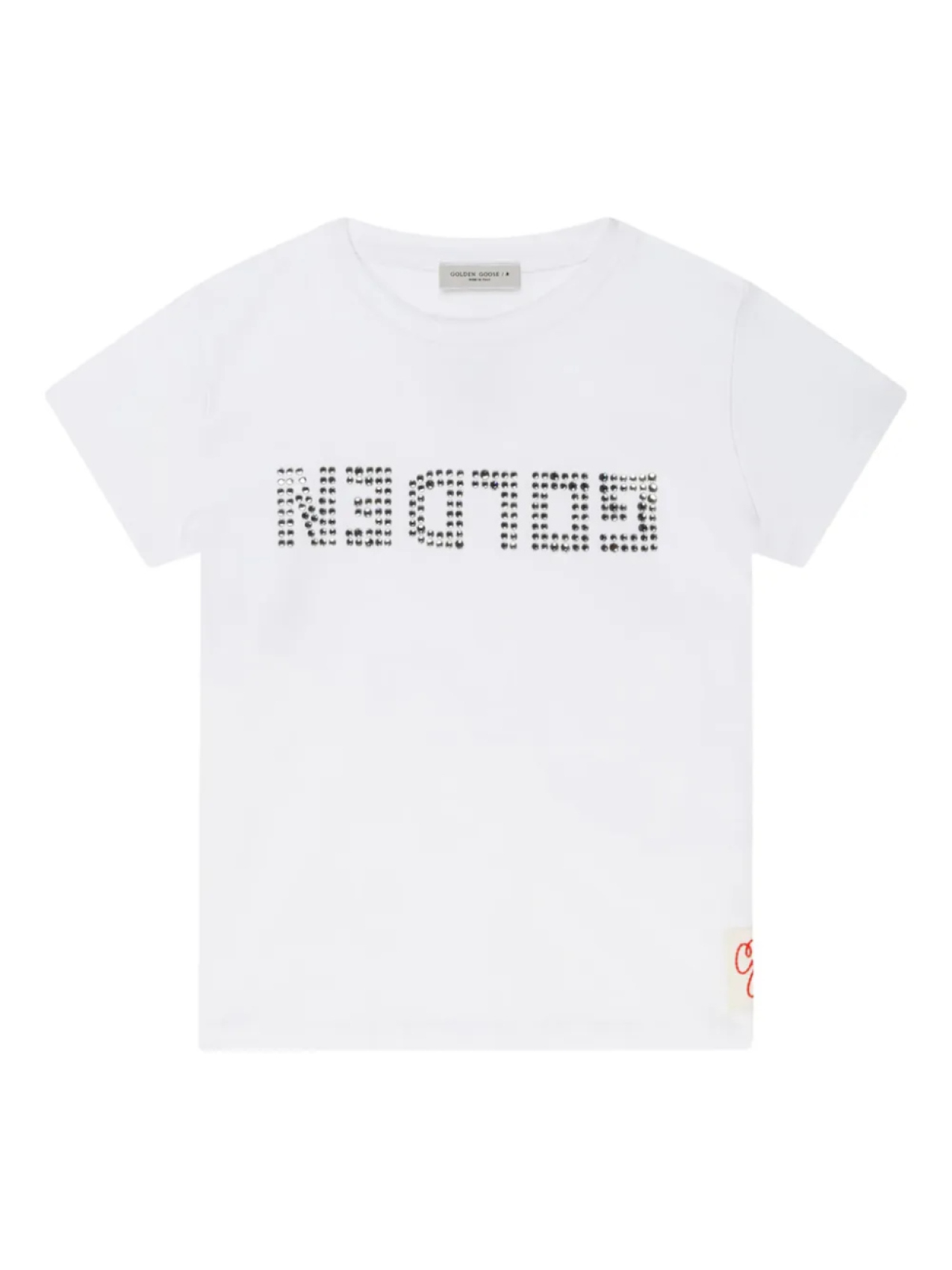 

Golden Goose Kids футболка с логотипом, белый