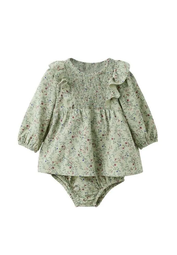 Детское повседневное платье Mango Kids, Green