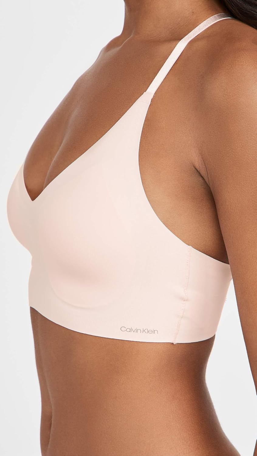 Женский бюстгальтер-бралетт Calvin Klein Invisibles Comfort с легкой подкладкой, бесшовный, с треугольными чашечками и косточками-косточками, Nymph'S Thigh Lace Racerback — фото 4