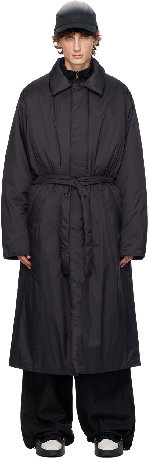 

Стеганое пальто Y-3, черный