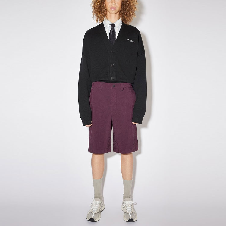 Повседневные шорты мужские умбра красный Acne Studios — фото 3