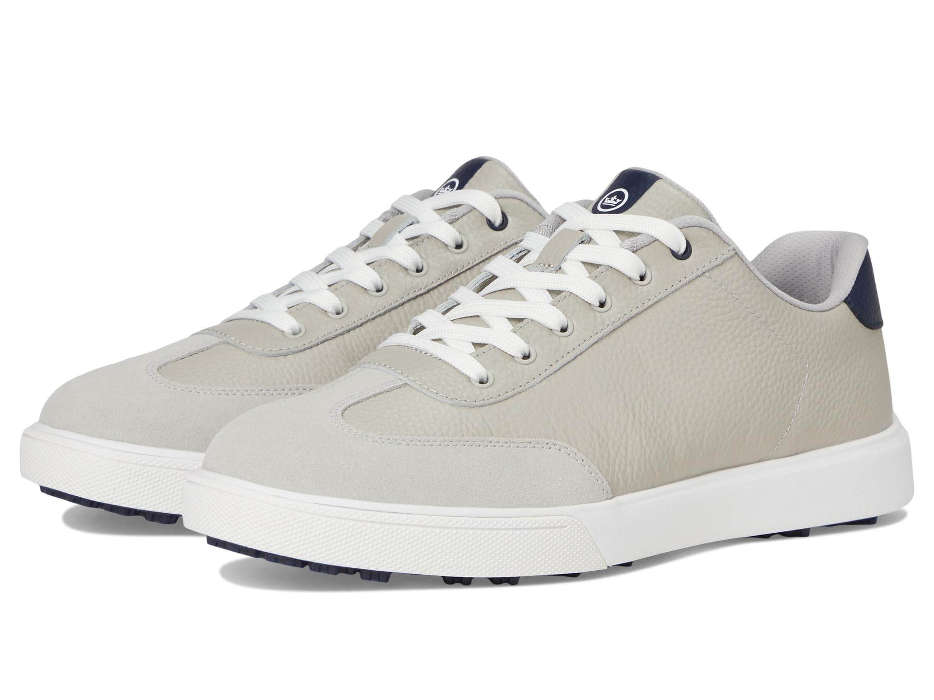 

Кроссовки Peter Millar Drift Leather Hybrid Course Shoes, цвет Warm Grey/Navy