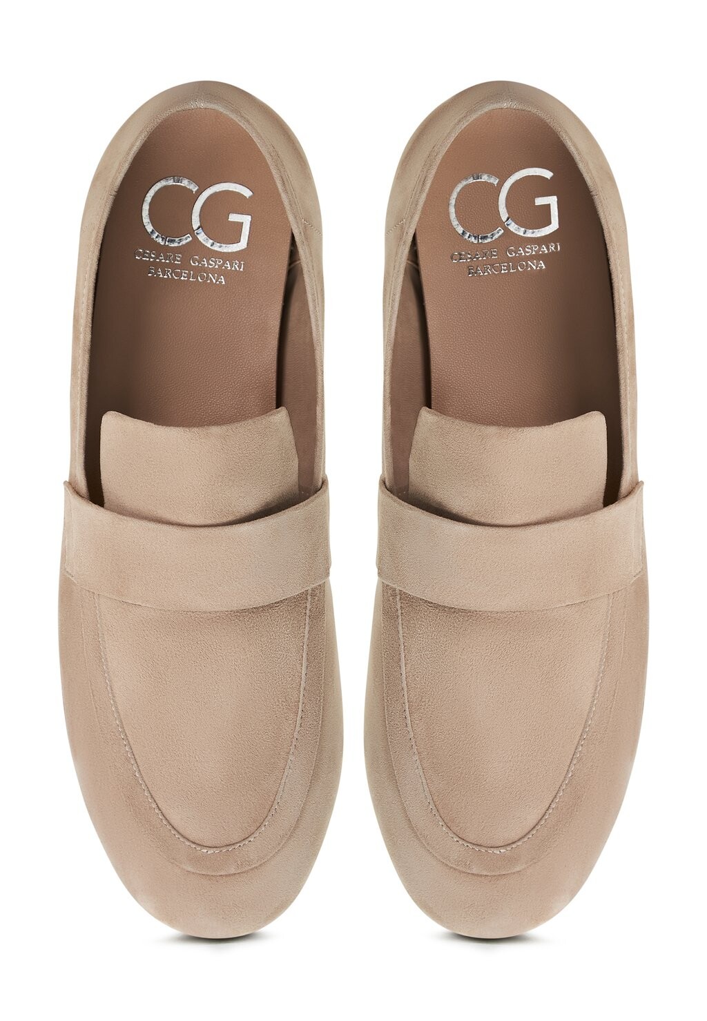 

Слипоны Loafers Cesare Gaspari, бежевые