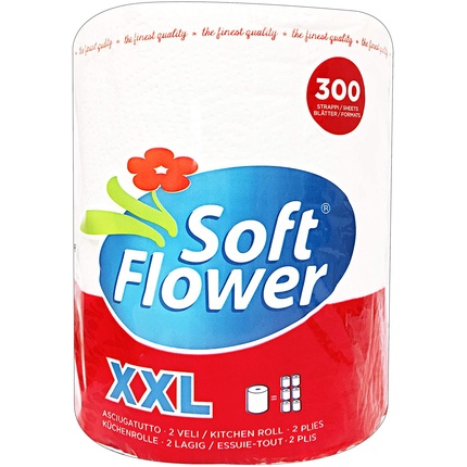 

1 полотенцесушитель Xxl 300 слез абсорбирующий рулон Soft Flower
