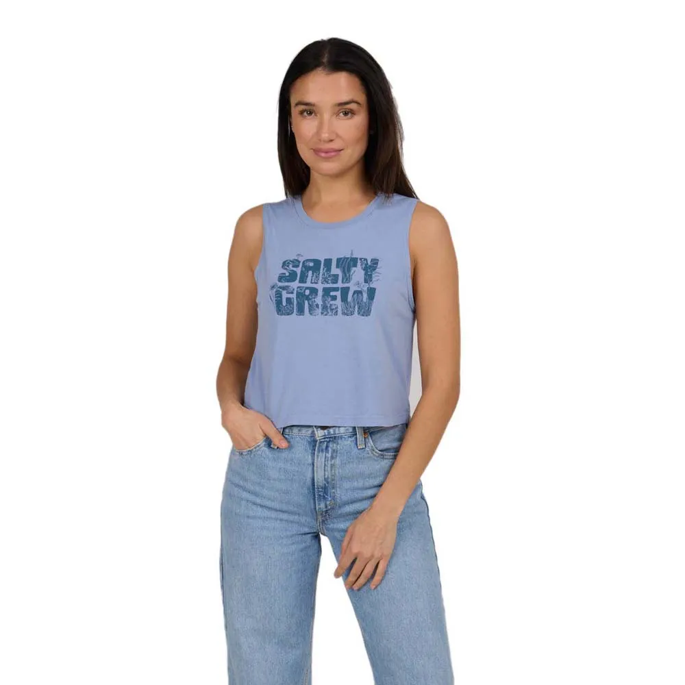 

Футболка без рукавов Salty Crew Sea life cropped, синий