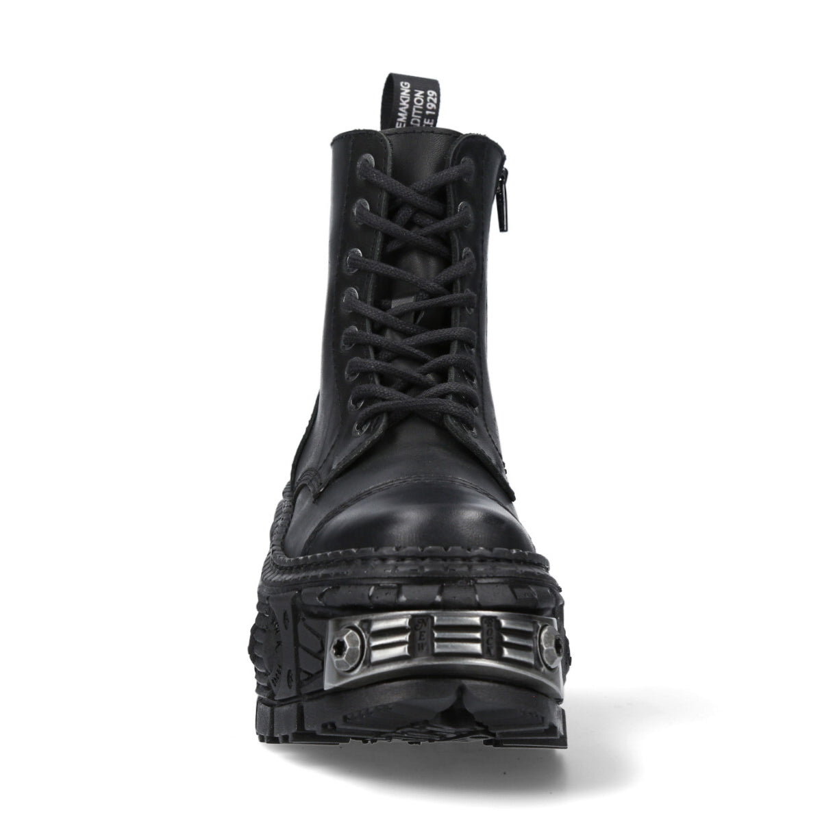 Ботинки WALL083C-S4 кожаные на платформе готические New Rock, черный — фото 4