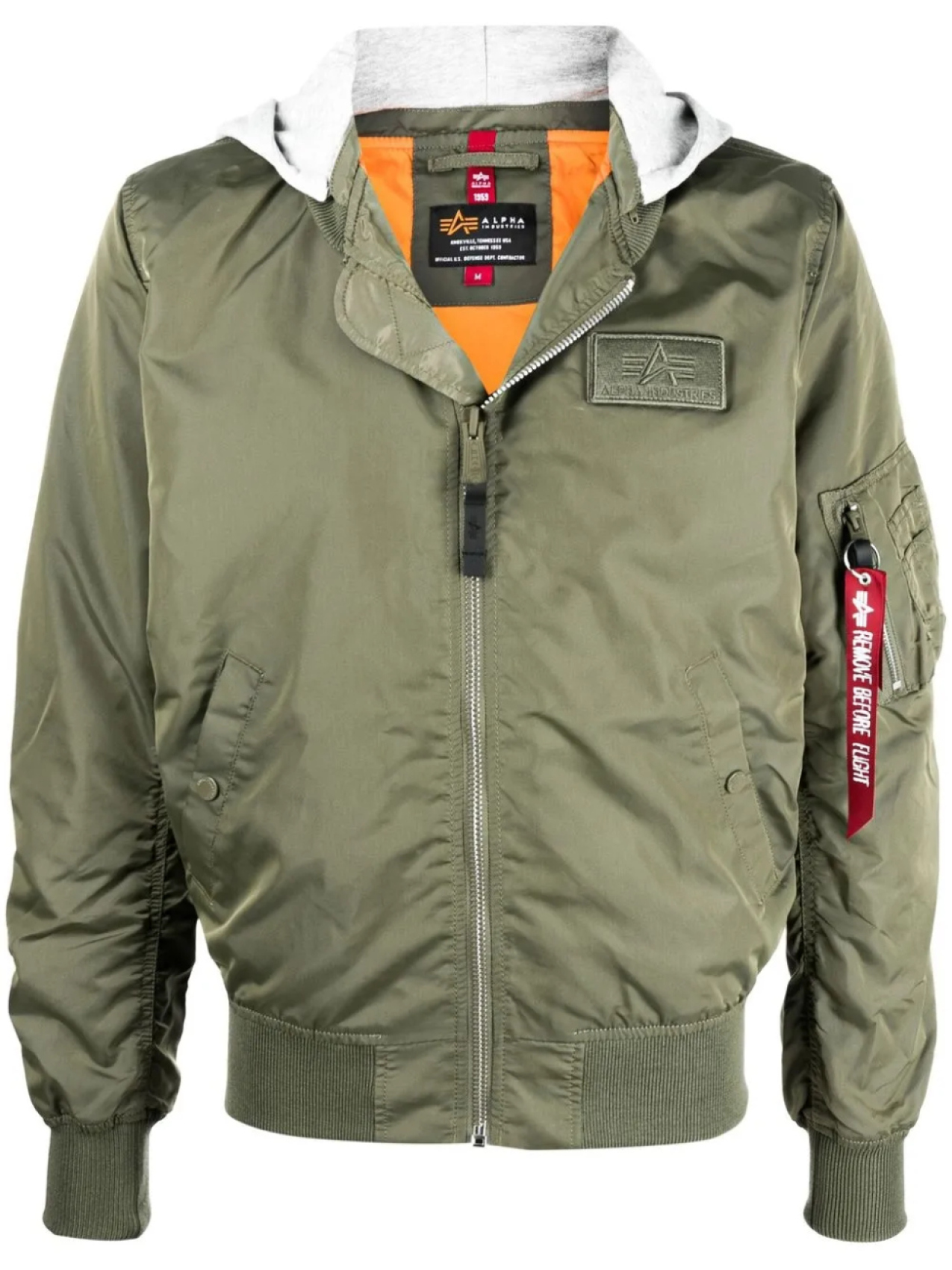 

Alpha Industries бомбер с логотипом, зеленый