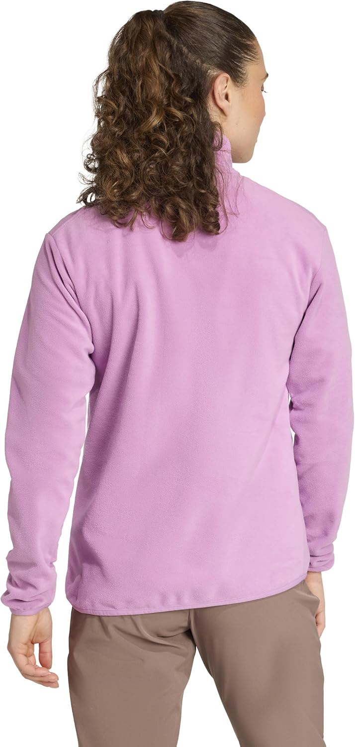 Женская флисовая куртка Adidas Terrex Multi Essentials для активного отдыха, фиолетовый — фото 3