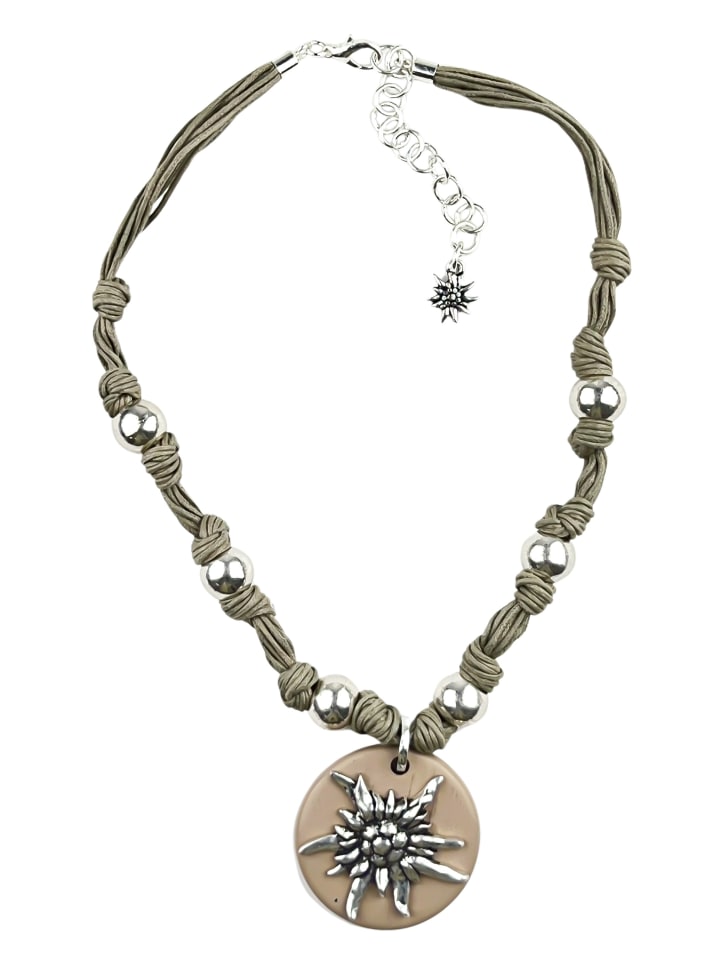 

Allgäu Rebell Традиционное ожерелье «Мария» бежевого цвета