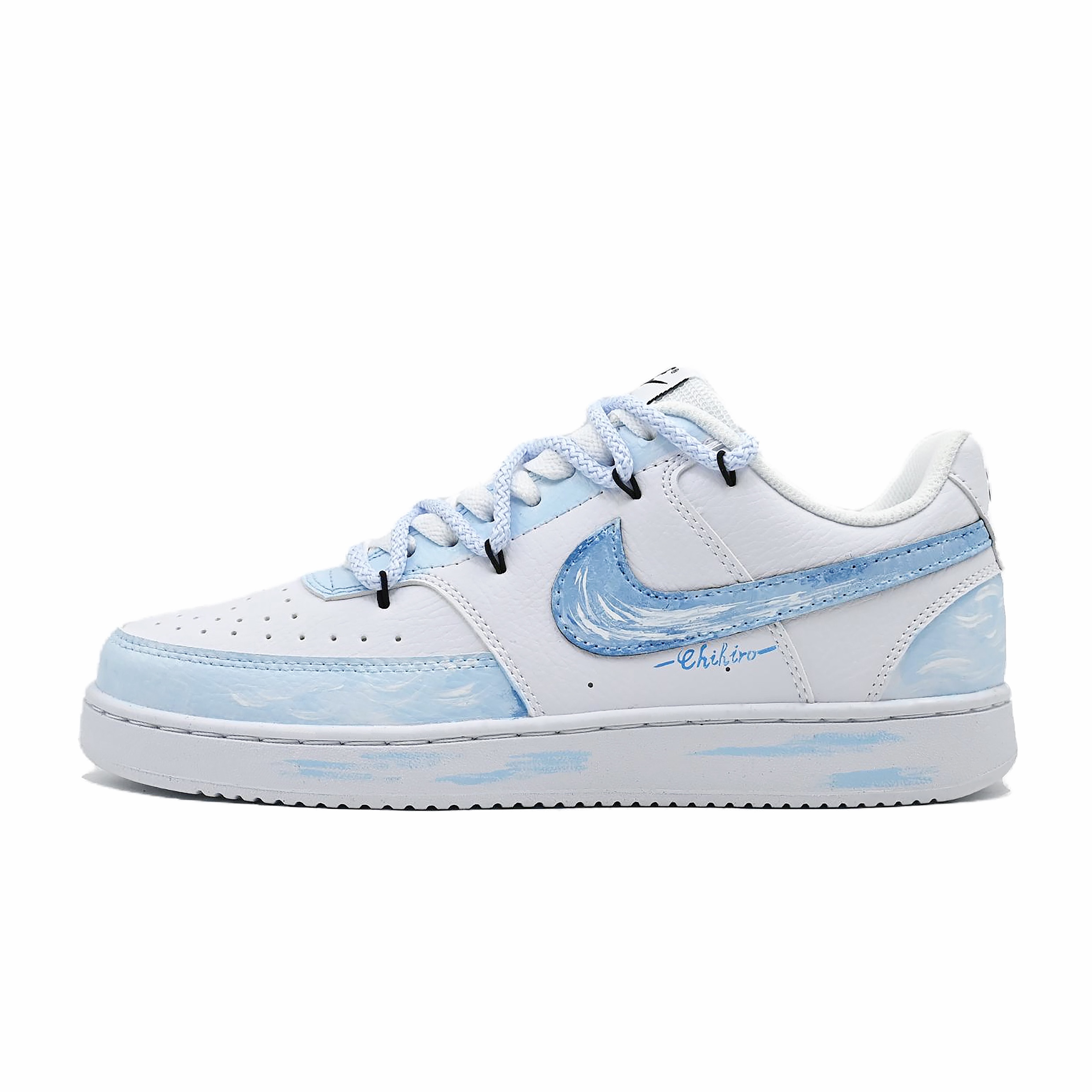 

Nike Кроссовки Court Victory Sui Xin Ocean с низким верхом, устойчивые к истиранию и скольжению, мужские, сине-белые